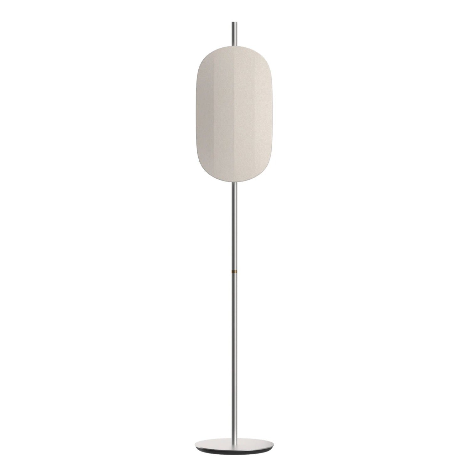 VOYAGE - Floor lamp in fabric and sleek aluminum design