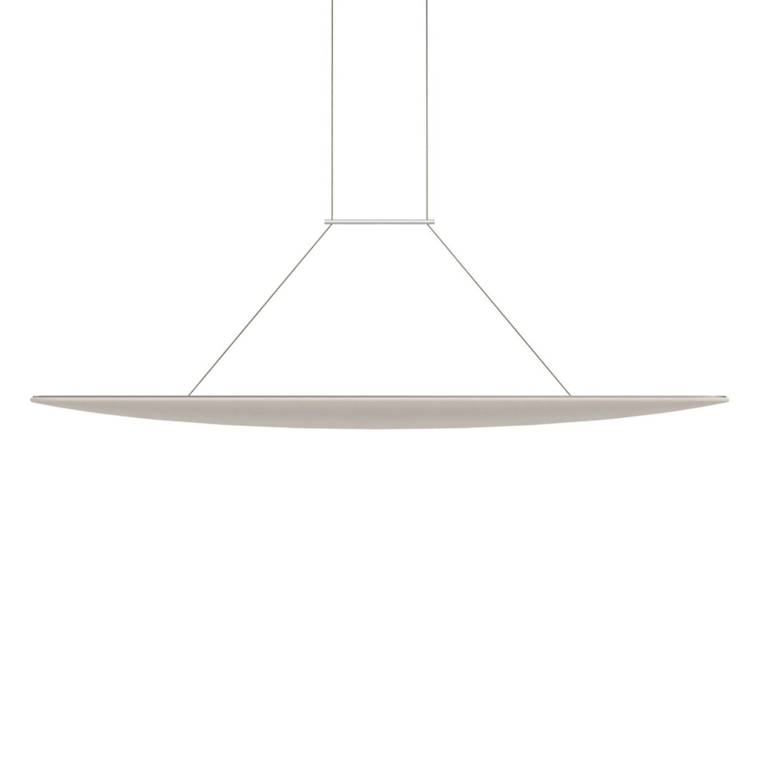VOYAGE - Elegant and sleek chandelier in fabric and aluminum