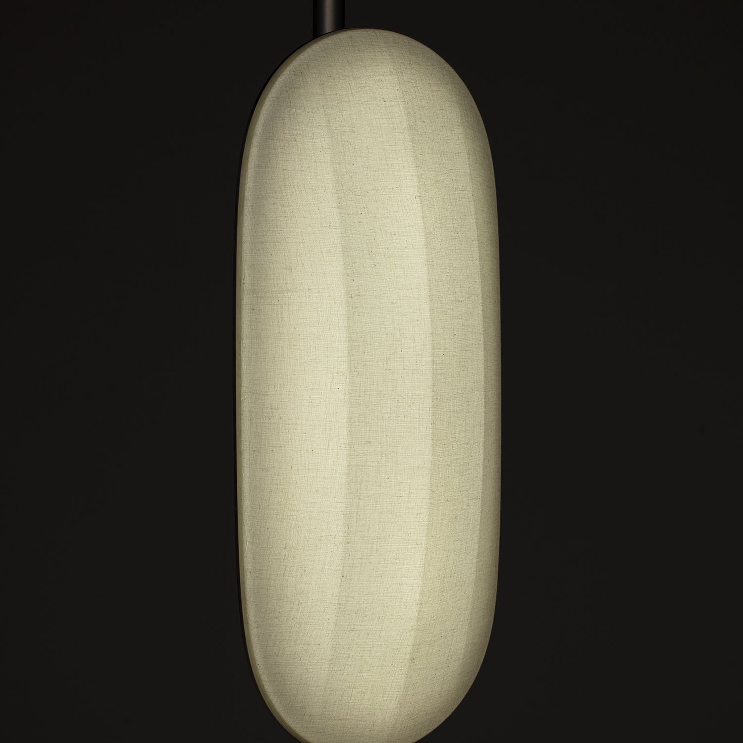 VOYAGE - Lampadaire sur pied en tissu et aluminium épuré design