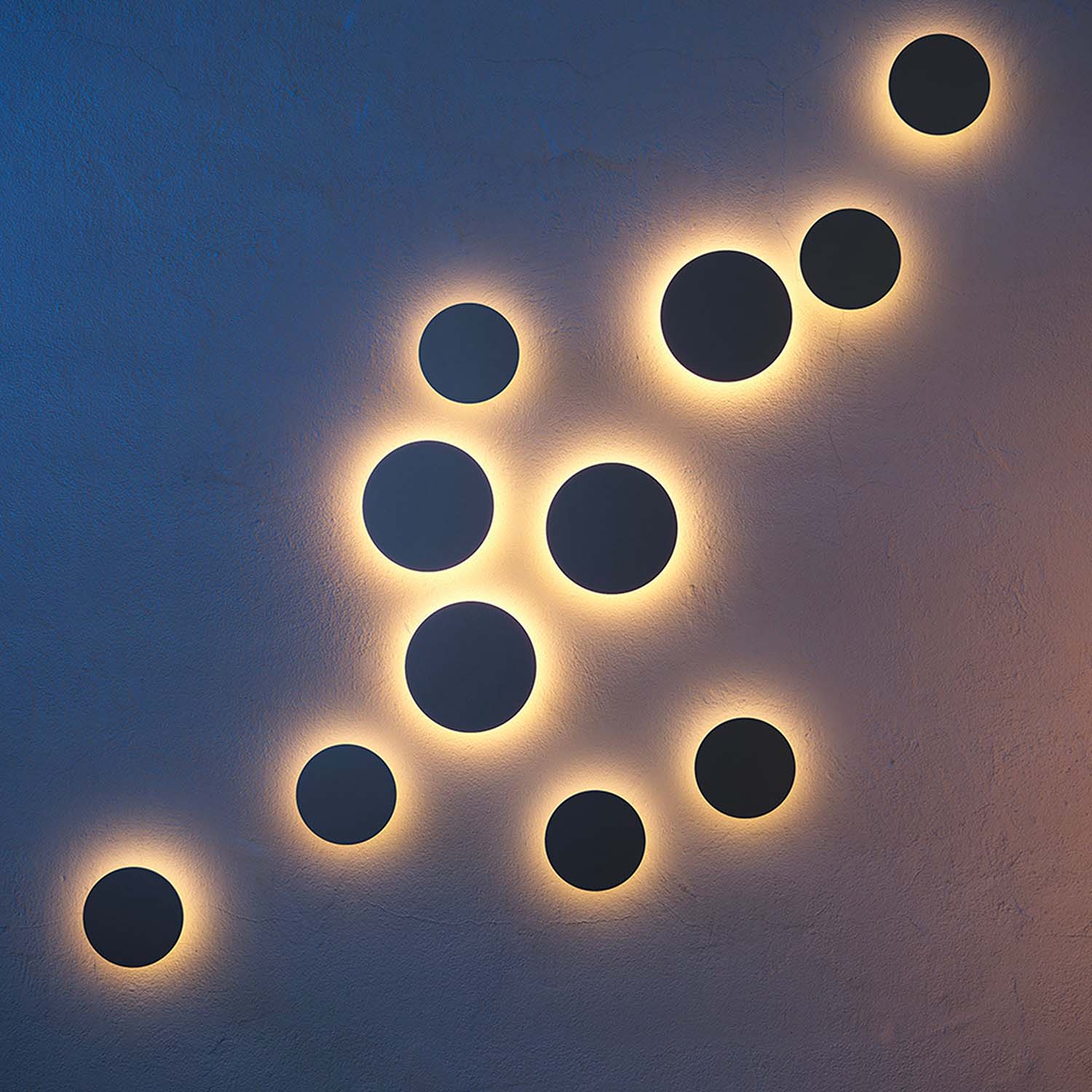 WALD – Integrierte runde LED-Außenwandleuchte