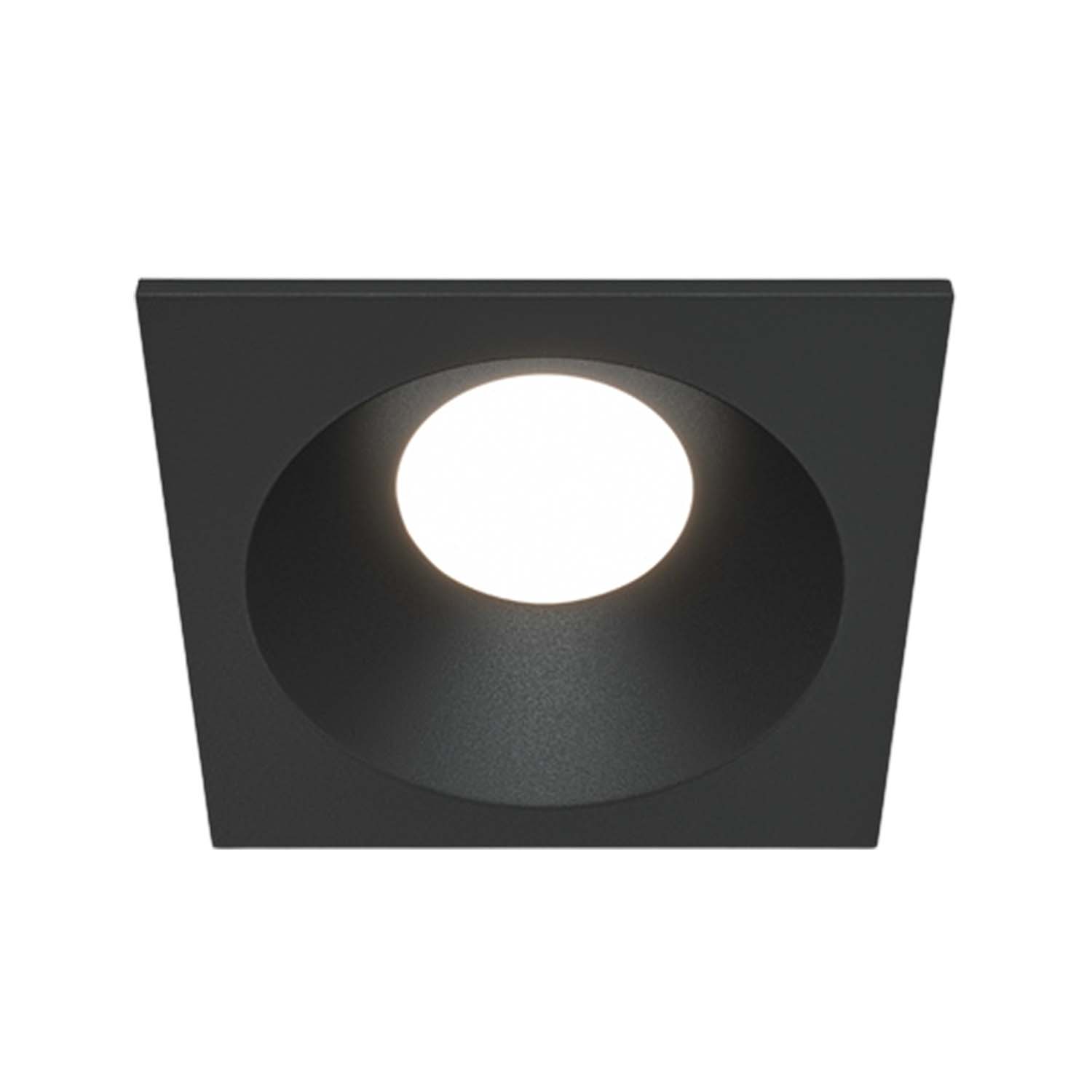 ZOOM B - Waterproof outdoor square recessed spotlight, black or white, 85mm