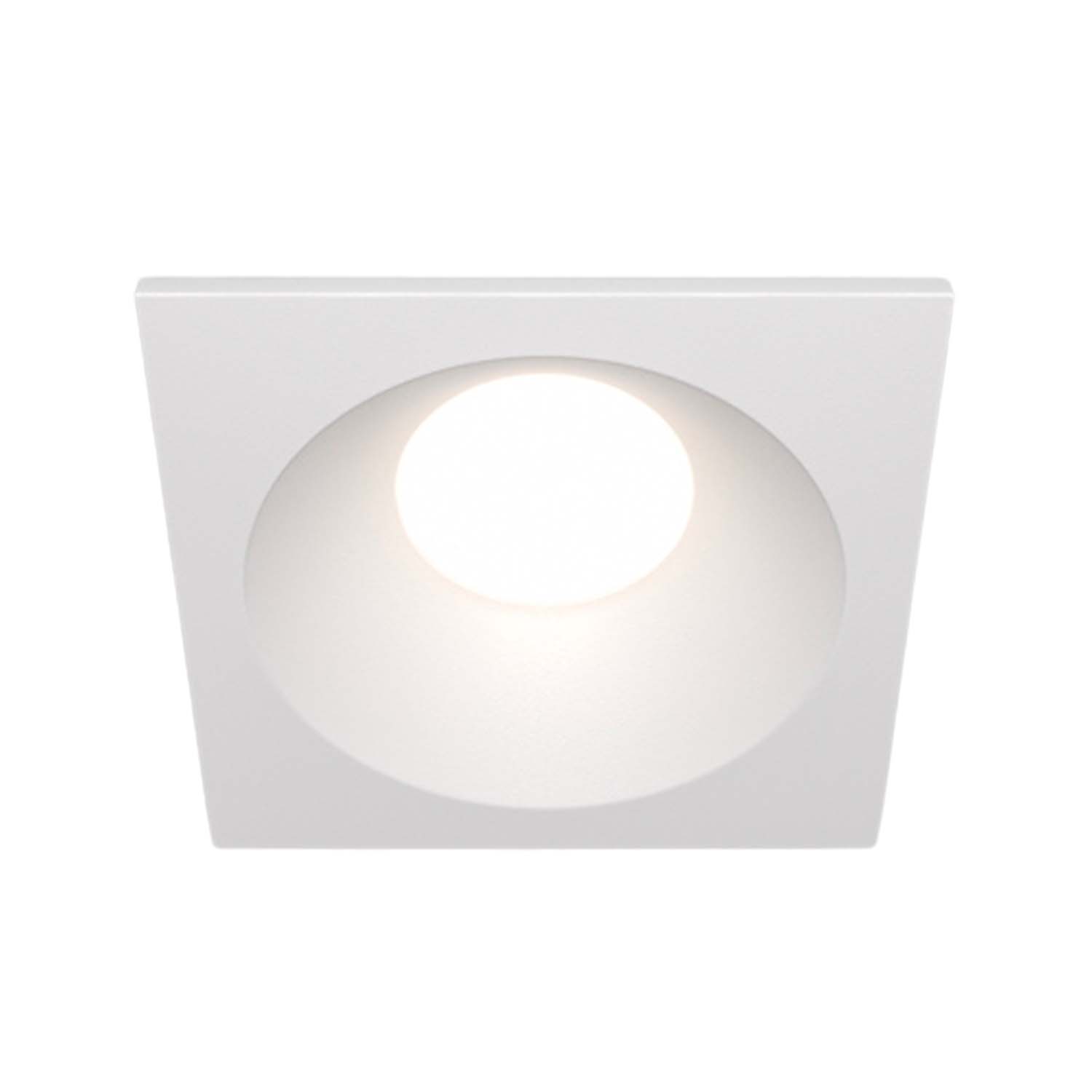 ZOOM - Waterproof outdoor square recessed spotlight, black or white, 85mm