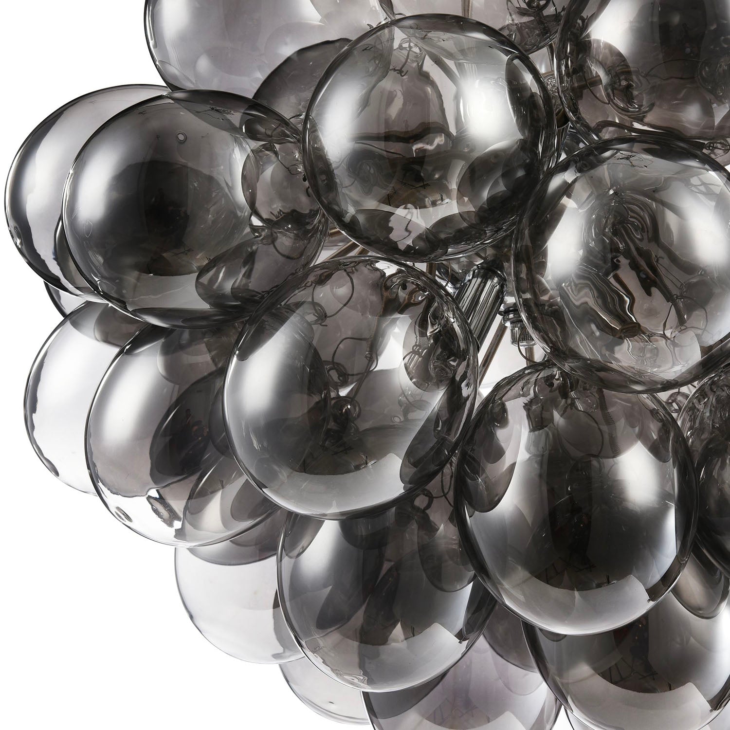 BALBO - Cluster chandelier of glass globes for dining room