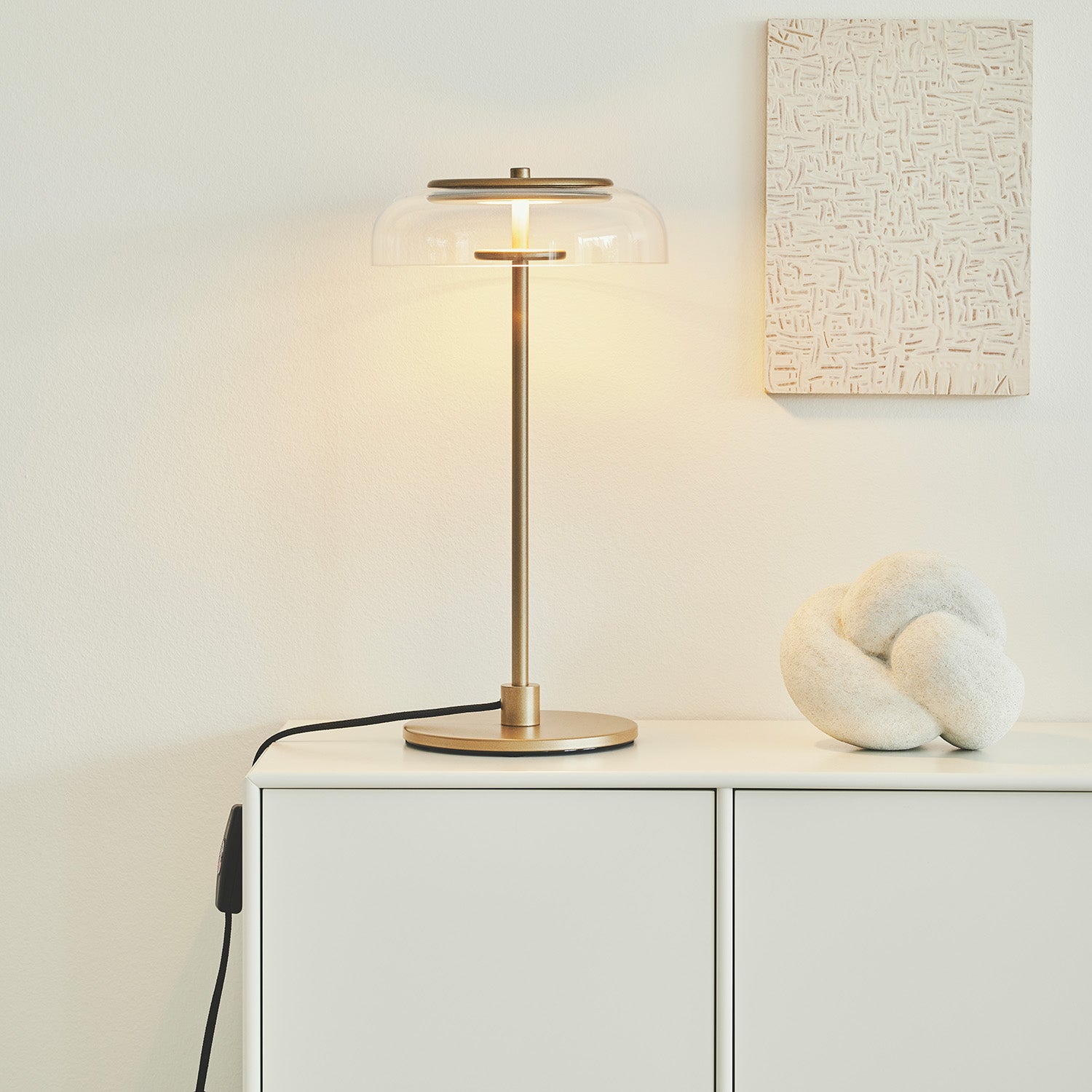 BLOSSI - Lampe de bureau luxueuse en verre élégante et design
