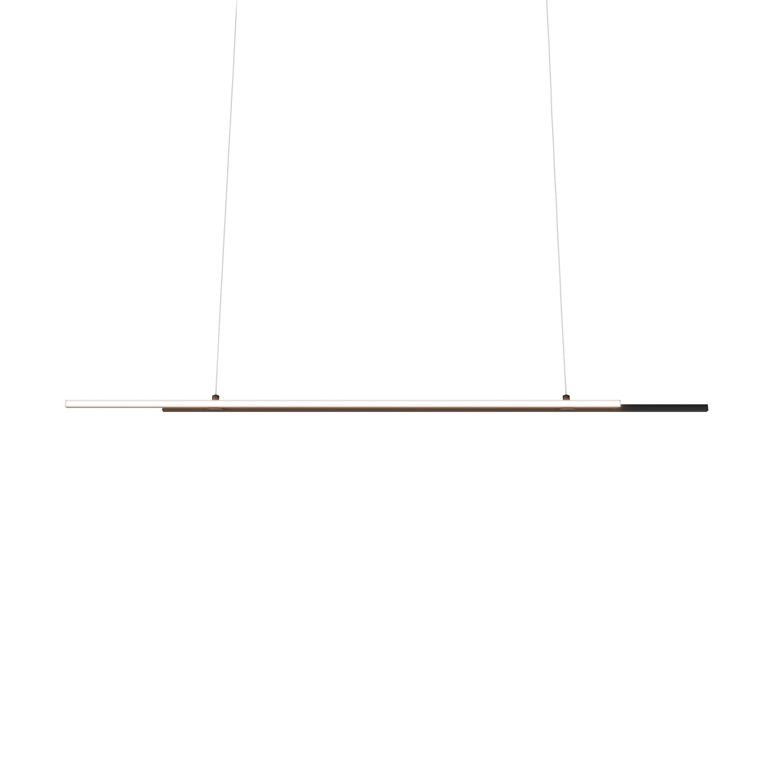 HALO - Long integrated LED pendant light with side lighting