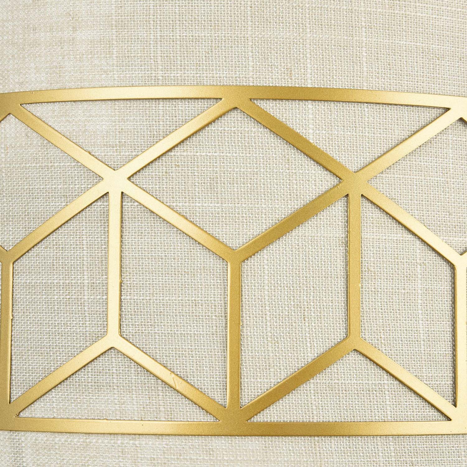 MESSINA – Art-Deco-Wandleuchte aus Stoff und geometrischem Gold