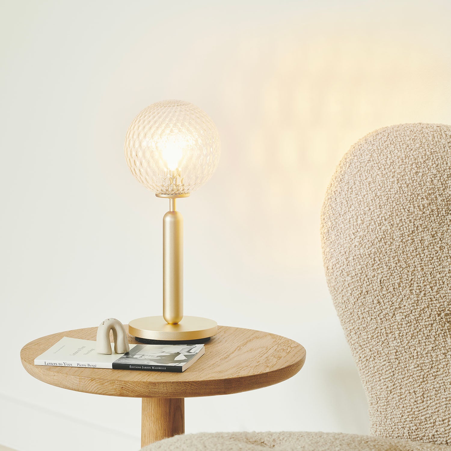 Minimalistische Glaskugel Lampe – Dimmbare Nachttischlampe Mit Warmem Licht Für Wohnzimmer & Schlafzimmer