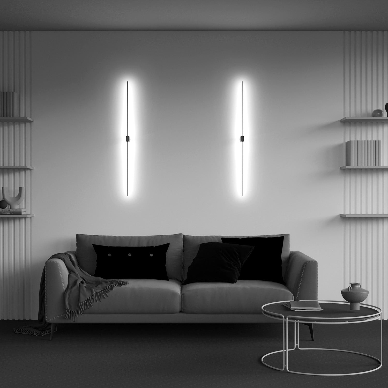 PARS - Applique murale fine LED intégrée, forme de bâton